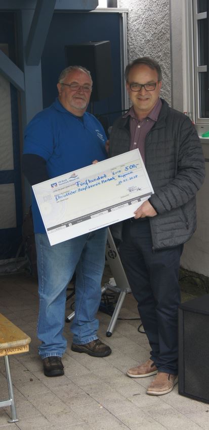 Christlicher Hospizverein Morbach Wolfang Berg Rapperath Freiwillige Feuerwehr Dorffest Spendenübergabe