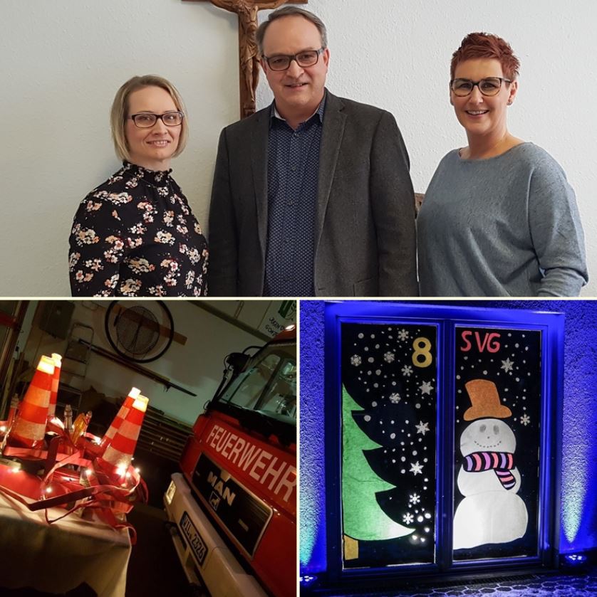 Gonzerath Weihnachtsfenster Christlicher Hospizverein Morbach Spendenübergabe