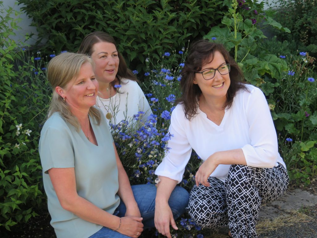 Die Hospizkoordinatorinnen Alexandra Thomas, Birgit Steinmetz und Michaela Paulus (von links nach rechts)